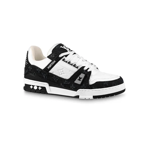 کتونی لویی ویتون ترینر مشکی Louis Vuitton LV Trainer