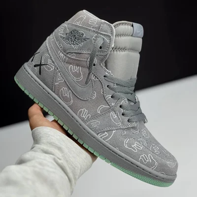 نایک ایر جردن وان ساقدار کاز طوسی (NIKE AIR JORDAN 1 HIGH X KAWZ)