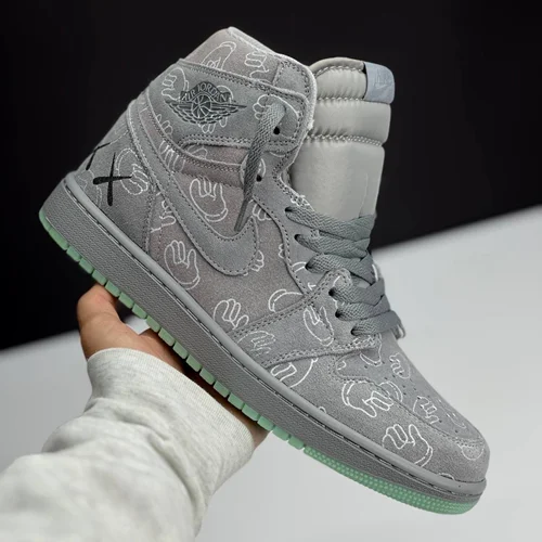 نایک ایر جردن وان ساقدار کاز طوسی (NIKE AIR JORDAN 1 HIGH X KAWZ)