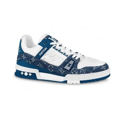 کتونی لویی ویتون ترینر آبی Louis Vuitton LV Trainer