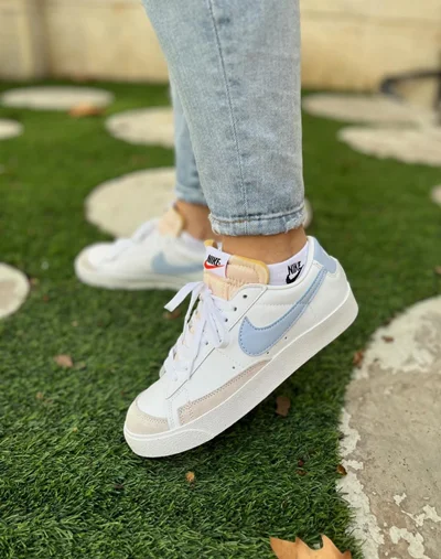 کتونی نایک بلیزر سفید آبی (Nike Blazer)