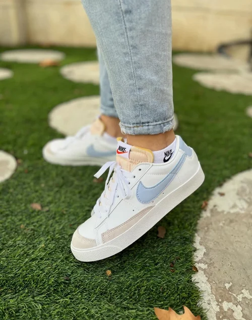 کتونی نایک بلیزر سفید آبی (Nike Blazer)